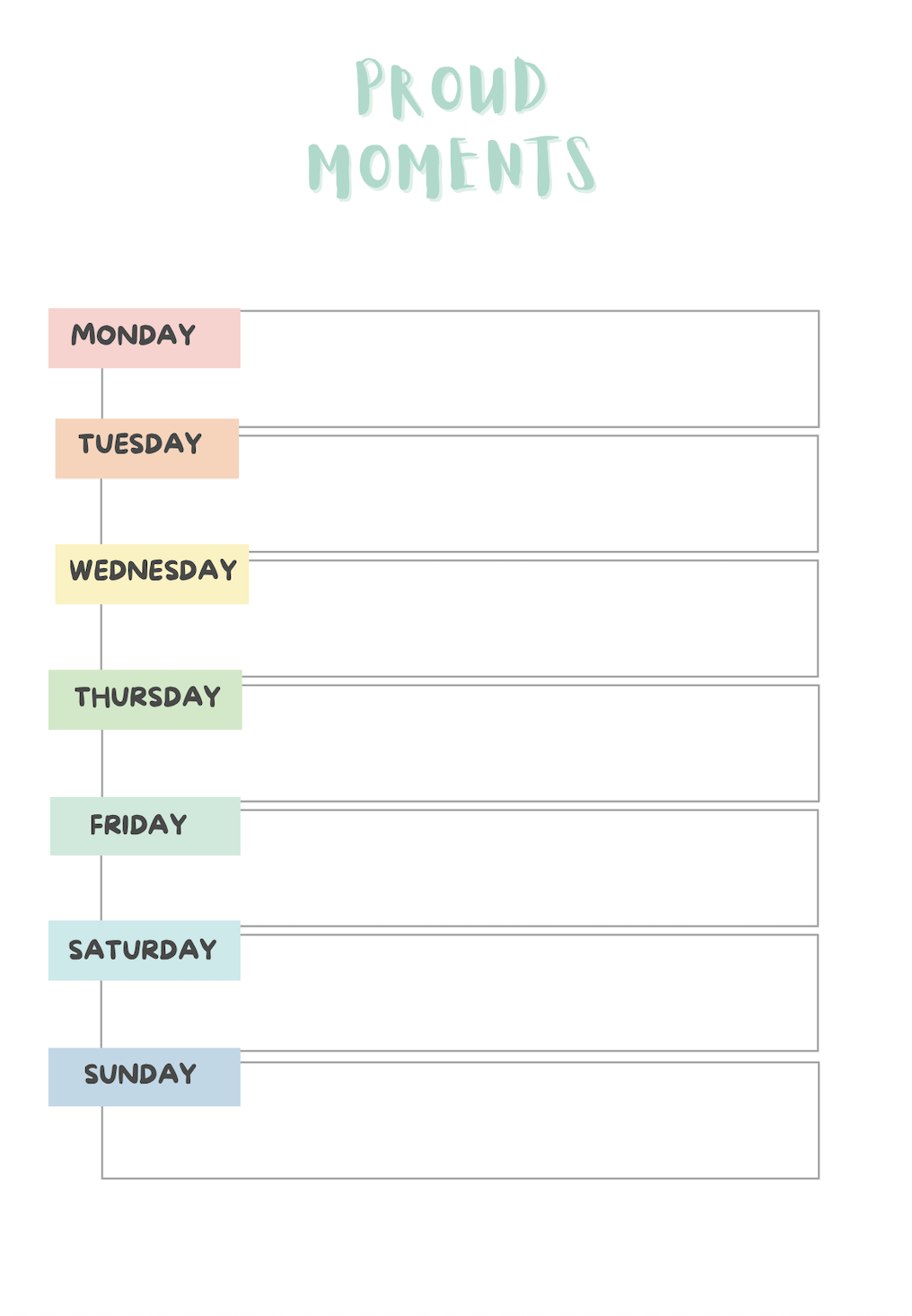 Proud Moments Journal:   Small Wins
